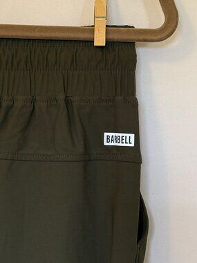 Barbell Apparel Joggers Medium | Olive Green Athletic Performance Pants Stretch